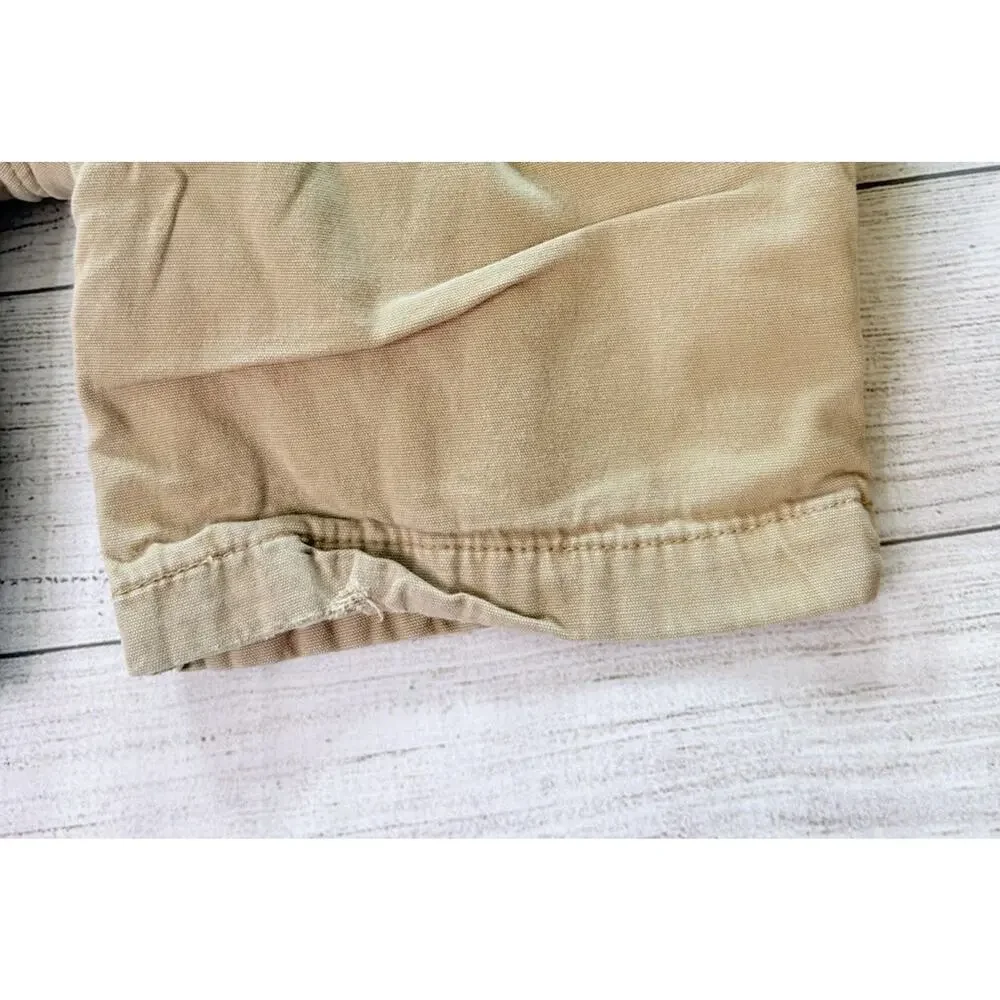 CARHARTT Men's Relaxed Fit Fleece Lined Work Pants 103342-253 Tan Size 42x32